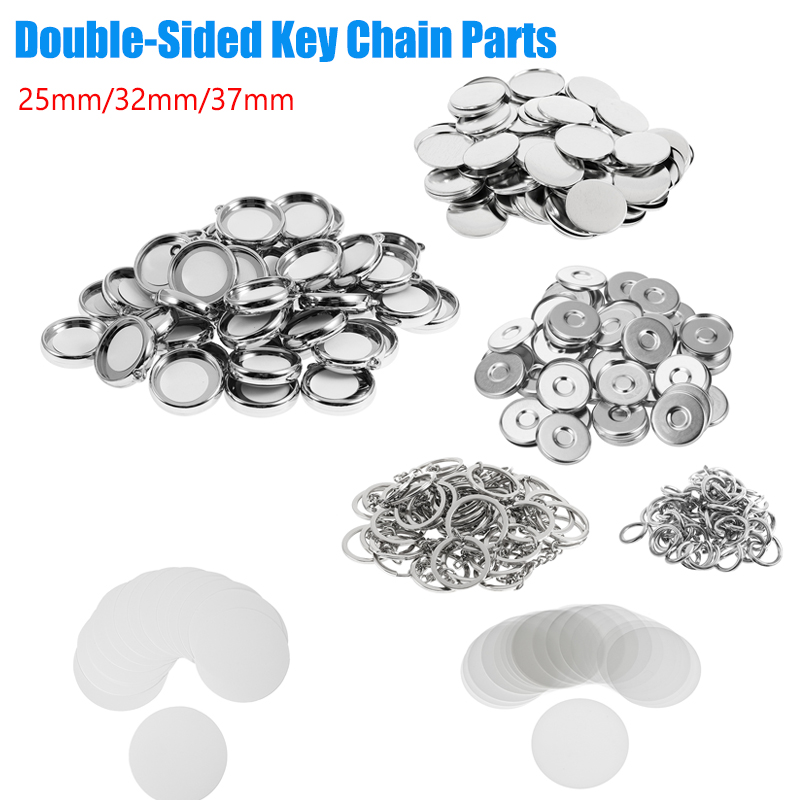 50Pcs/Set DIY Double-Side Key  - Button Badge Blank review and price