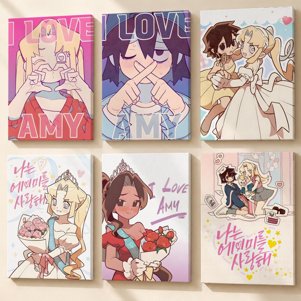 Anime I Love A-Amy Painting Ca - Canvas Wrap Ready review and price