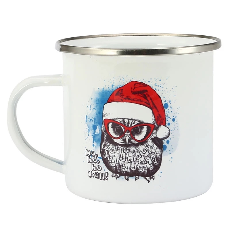 350ML Enamel Coffee Mug DIY LO - Sublimation Mug White review and price
